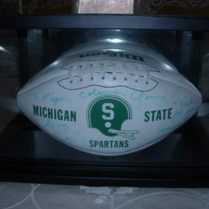 COLLECTIBLE MSU SPARTAN SIGNED FOOTBALL FOR DETROIT MAYOR COLEMAN A YOUNG