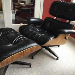 HERMAN MILLER-ORIGINAL 70’S LOUNGE CHAIR AND OTTOMAN